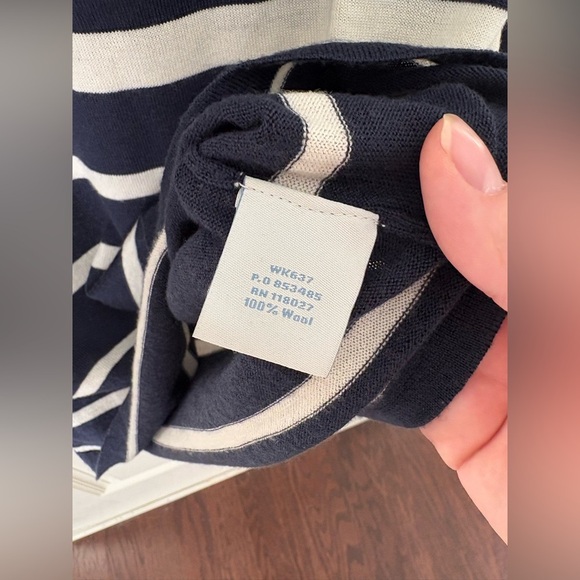 Boden 100% Wool Striped Sweater Size 8 - Picture 5 of 6